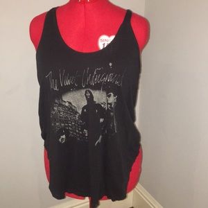 Junk food dark grey band tank